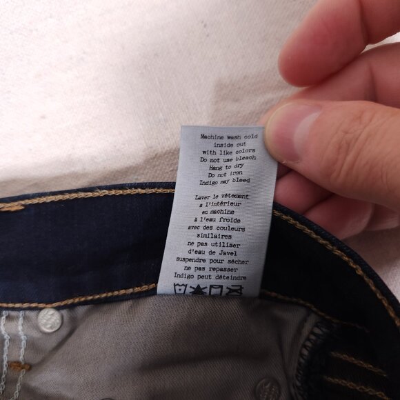 Rag & Bone 10” Inch Crop Flare Jeans Womens Size 25 Raw Hems Retro Denim Pants - Picture 14 of 16